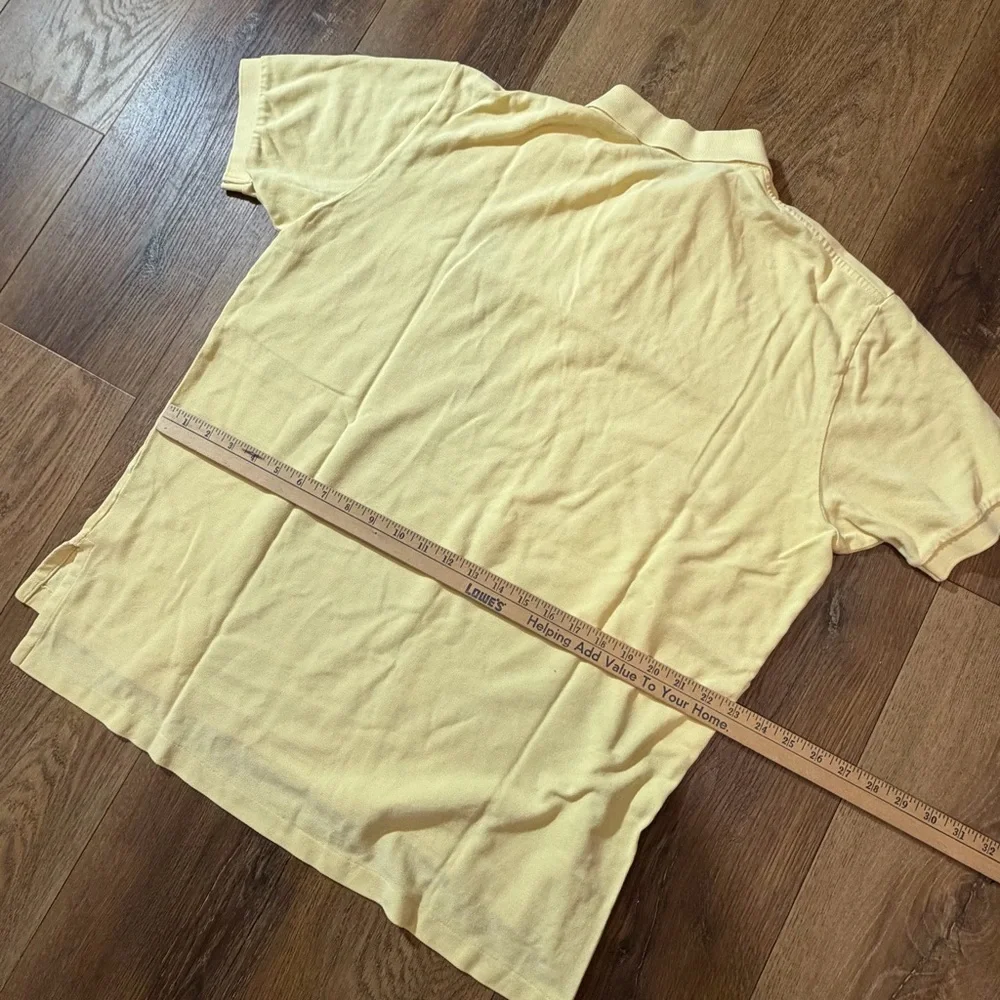 Vintage Ralph Lauren Polo Shirt Iconic Classic Fit Polo Shirt Yellow Classic